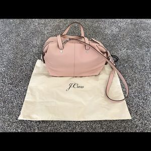 J.Crew Soft Pink Pebble Leather Handbag